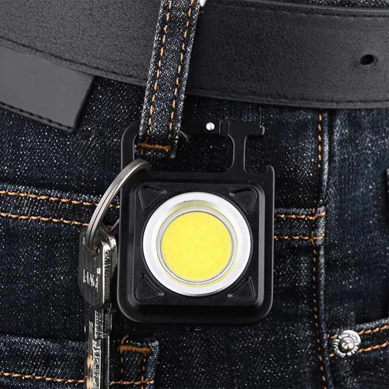 Nešiojamas LED mini šviestuvas daugiafunkcis neperšlampamas žibintuvėlis kišeninis darbinis žibintas Daugiafunkcinis kempingo žvejybos žibintas