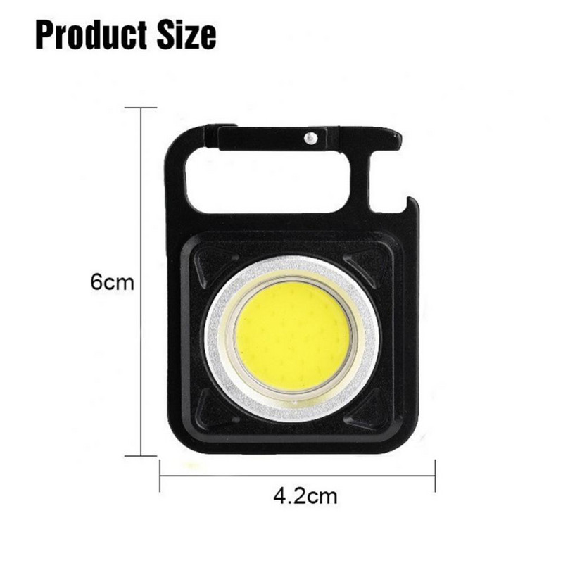 Nešiojamas LED mini šviestuvas daugiafunkcis neperšlampamas žibintuvėlis kišeninis darbinis žibintas Daugiafunkcinis kempingo žvejybos žibintas