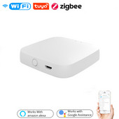 Tuya Zigbee Bridge Smart Home Zigbee Gateway Hub Smartes Life APP vezeték nélküli távirányító működik az Alexa Google Home szolgáltatással