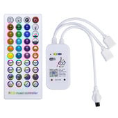 1 set telecomandă cu 40 de taste + controler LED Wifi DC5-24V Sincronizare muzicală RGB IR RF pentru bandă de lumină LED RGB 5050