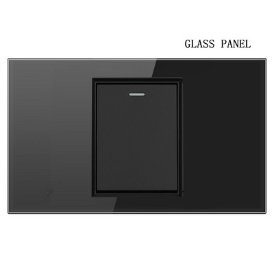 Valguslüliti ja pistikupesa USA Mehhiko Itaalia Tšiili seinarõhk USB-tüüpi C pistikupesa karastatud klaasist/plastist ristkülikupaneel kodukontori jaoks