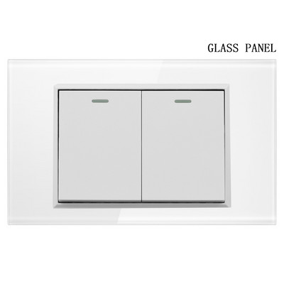 Valguslüliti ja pistikupesa USA Mehhiko Itaalia Tšiili seinarõhk USB-tüüpi C pistikupesa karastatud klaasist/plastist ristkülikupaneel kodukontori jaoks