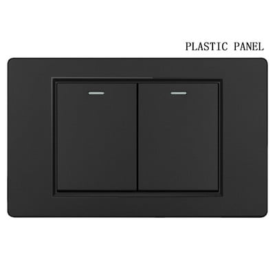 Valguslüliti ja pistikupesa USA Mehhiko Itaalia Tšiili seinarõhk USB-tüüpi C pistikupesa karastatud klaasist/plastist ristkülikupaneel kodukontori jaoks