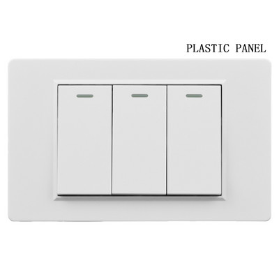 Valguslüliti ja pistikupesa USA Mehhiko Itaalia Tšiili seinarõhk USB-tüüpi C pistikupesa karastatud klaasist/plastist ristkülikupaneel kodukontori jaoks