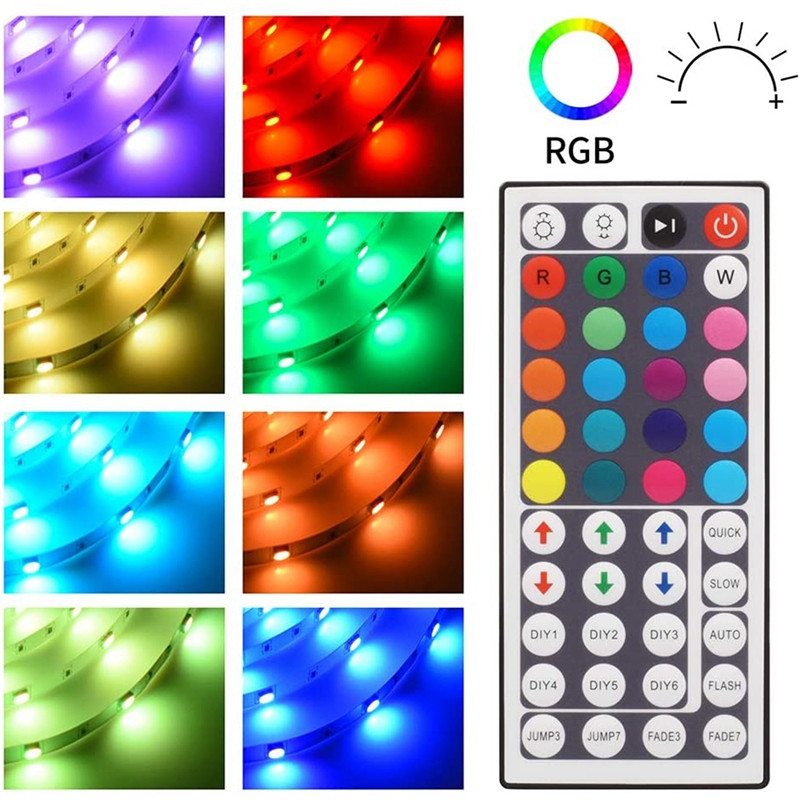 1 készlet RGB Bluetooth vezérlő + 44 gombos távirányító RGB IR RF LED vezérlő WS2811 WS2812 LED fénycsíkhoz