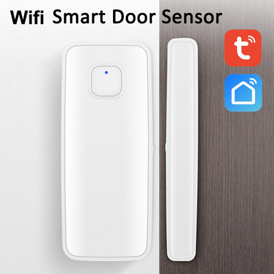 Tuya WiFi ajtóablak érzékelő, intelligens otthoni ajtó nyitott/zárt érzékelők, Smartlife APP ablakérzékelő, Alexa, Google Home