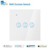 „eWeLink WiFi Smart Curtain“ žaliuzių jungiklis, skirtas roletams, elektros varikliui „Google Home Alexa Echo“ balso valdymas „Pasidaryk pats“ išmanieji namai