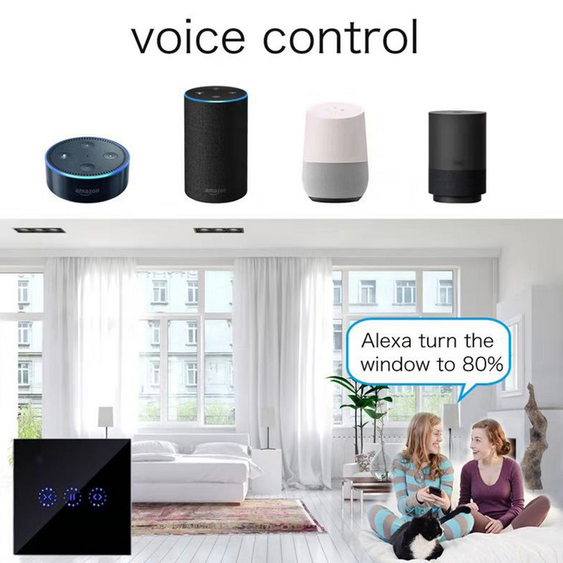 „eWeLink WiFi Smart Curtain“ žaliuzių jungiklis, skirtas roletams, elektros varikliui „Google Home Alexa Echo“ balso valdymas „Pasidaryk pats“ išmanieji namai