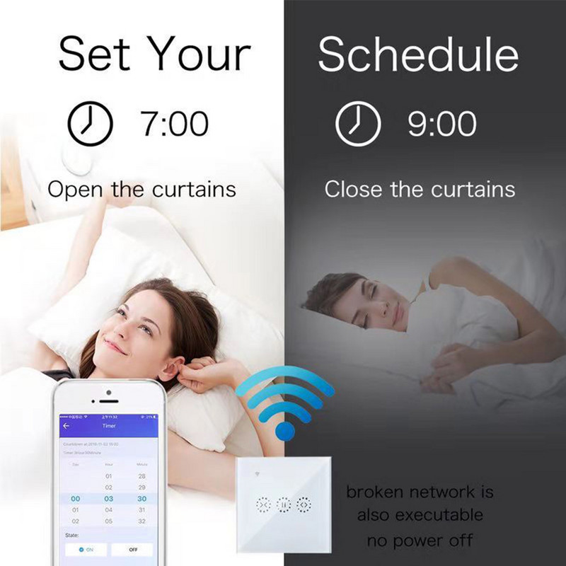 „eWeLink WiFi Smart Curtain“ žaliuzių jungiklis, skirtas roletams, elektros varikliui „Google Home Alexa Echo“ balso valdymas „Pasidaryk pats“ išmanieji namai