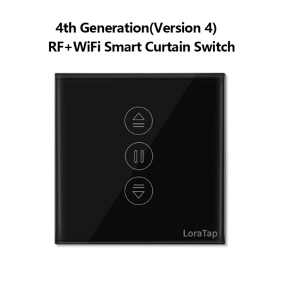 Tuya 4. põlvkonna musta kardina lüliti ja kaugjuhtimispult ruloode juhtimiseks Google Home Alexa Smart Life Voice Ope kaudu