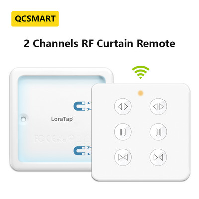 Tuya 4. põlvkonna musta kardina lüliti ja kaugjuhtimispult ruloode juhtimiseks Google Home Alexa Smart Life Voice Ope kaudu