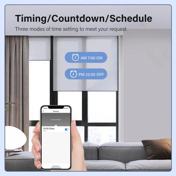 Τηλεχειριστήριο εφαρμογής διακόπτη κουρτινών περσίδων WiFi για αντηλιακό με ηλεκτρικό ρολό Tuya Smart Life Google Home Alexa Smart Home