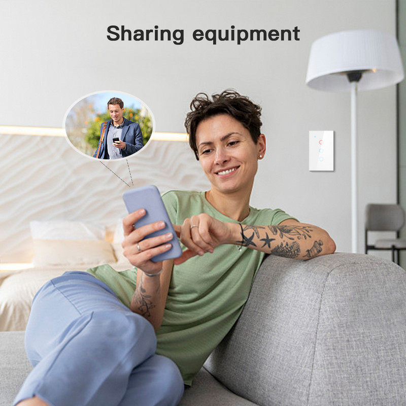 Comutator WiFi cu senzor tactil Smart Home Lucru cu Apple Homekit Controlul aplicației Siri Voice Telecomanda Comutatoare de lumină NU ESTE NECESAR cablu neutru