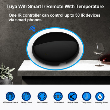 Tuya Wifi Ir Remote Ir Remote Temperature Humidity Detector Smart Home Automation Control For Ac Tv Fan Aircon Alexa Echo Google