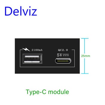 Delviz Brazil стандартен контакт, Направи си сам персонализиран превключвател и контакт, 2A USB кабелен модул за мрежов порт за телевизия, BR електрически щепсел Стенен 20A контакт