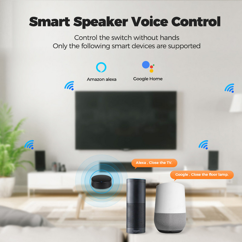 Telecomandă IR Tuya Smart WiFi RF433 Mhz IR pentru aer condiționat Perdele rulouri Aplicație vocală Alexa Google Home Yandex Alice