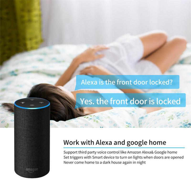 Magnetukse magnetdetektor Tuya Tuya Zigbee Rummu nõutav Zigbee ukse- ja aknaandur väikese võimsusega isetehtud nutika kodu jälgimine