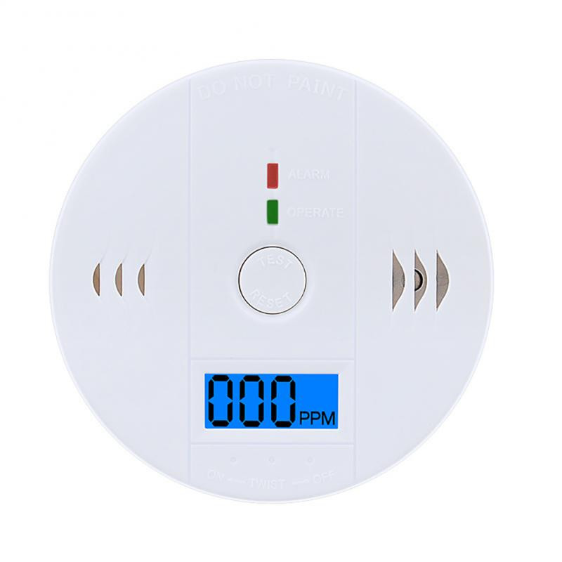 Securitate la domiciliu 85dB Avertizare LCD fotoelectric independent Senzor de gaz CO Detector de alarmă de otrăvire de monoxid de carbon