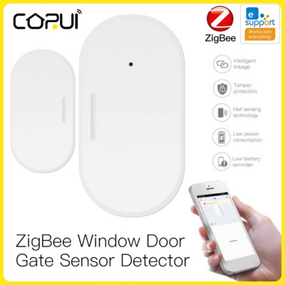 eWelink ZigBee Smart Window Door Gate Sensor Detector Smart Home Security Alarm System Работа с Alexa Google Home