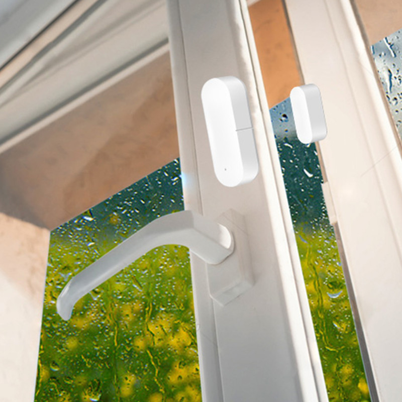 Tuya WiFi viedais daudzfunkcionālais durvju magnētiskais sensors Viedais gaismas sensors un durvju sensors 2 vienā darbā ar Alexa Google Assistant