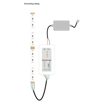 2,4G RGB Ελεγκτής Single Dimming LED Full Touch Remote Controller DC12V-24V Low-voltage Light String Controller
