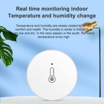 Интелигентен сензор за температура и влажност ZigBee Tuya Свързване на цялата къща в дома Безжичен сензор за температура и влажност