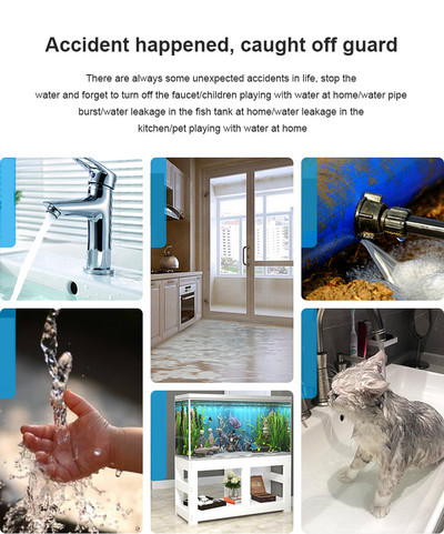 „Wi-Fi“ nuotėkio signalizacija Vandens potvynio detektorius išmaniojo namo perpildymo vandens nuotolinio valdymo signalizacijos perpildymo apsaugos signalizacijos sistema