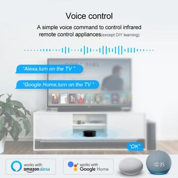 Tuya WiFi IR Инфрачервено дистанционно управление Smart Life Гласово управление Дистанционно управление Alexa Google Home Smart Home Климатик Телевизор