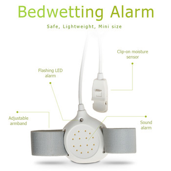 Επαγγελματικός αισθητήρας ενούρησης βραχιόνων συναγερμός για μωρό νήπιο Ενήλικες Προπόνηση γιογιό Υγρή υπενθύμιση Sleeping Enuresis plaswekker