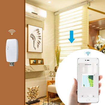 Zemismart Tuya Wifi USB ключ за Am15 RF ролетен сенник Motor App Control Mini Design Smart Curtain Motor