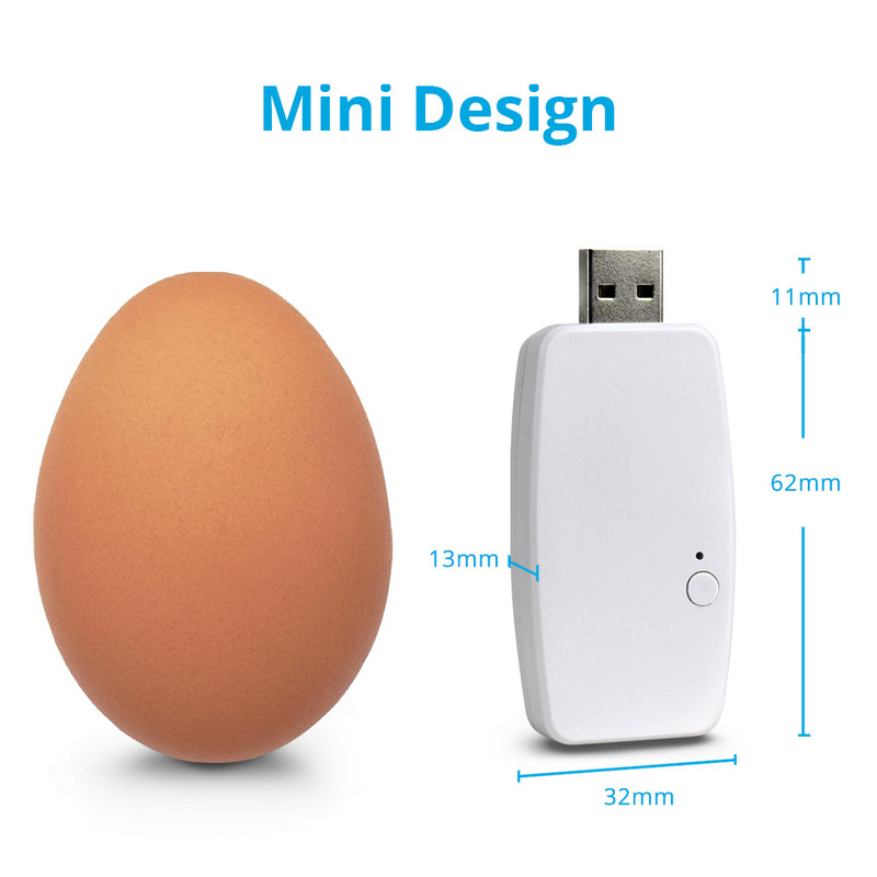 Zemismart Tuya Wifi USB Dongle pre Am15 RF motor rolety ovládaný aplikáciou mini dizajn inteligentný motor závesu