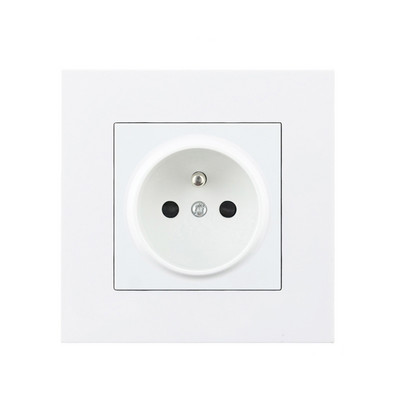 Avoir Priză Electrică de Perete FR Standard Francez Cu Usb Dublu 2A Alb Negru Auriu Gri Plastic Panou Prize Electrice 220V