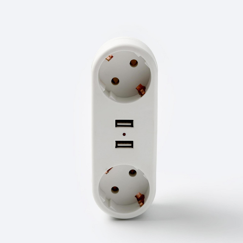 Tip UE, standard german, cu 2 orificii, 1 la 3 căi, priză de conversie, adaptor de alimentare, mufă 16A, priză de călătorie, 250 V, ca