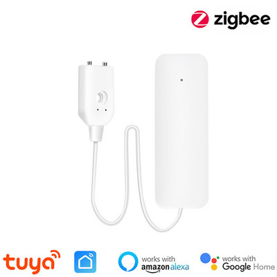 Tuya Zigbee veelekke häire vee lekke anduri detektor üleujutushoiatuse ülevoolu turvahäiresüsteem töötab koos ZigBee Gatewayga