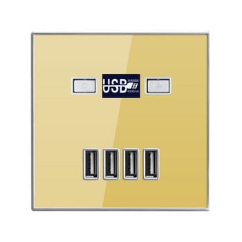 SRAN 4-Port Usb стенен контакт DC 5V 4A Стенен контакт за зареждане Power Socket Connection Board Enchufe USB AC 220V/36V