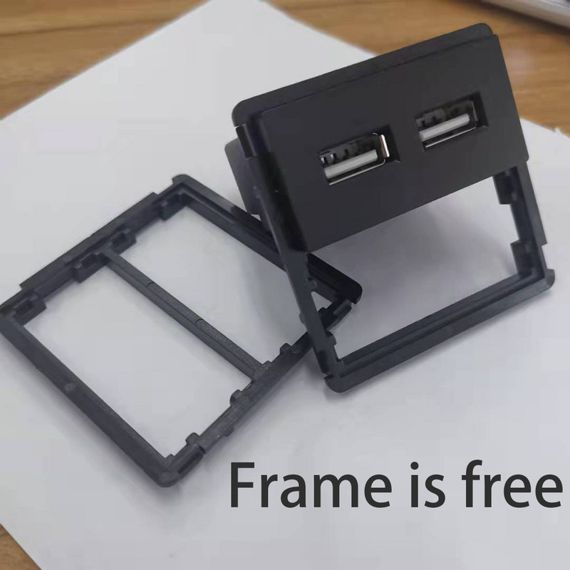 Bingoelec Wall UE Franceză Brazilia Israel Priză + TV mufă Internet CAT6, compatibil HDMI și USB Fibră optică Modul DIY