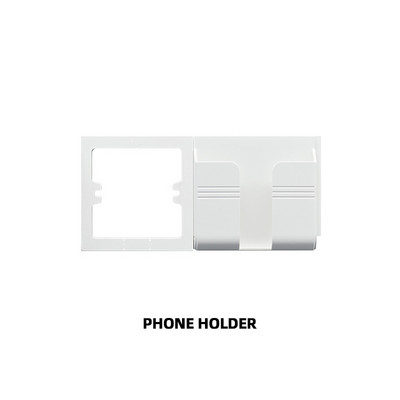 Avoir C tipa USB porti uzlādes kontaktligzda 5 V 2,1 A sienas barošanas ligzda Balta franču standarta spraudnis 16 A 220 V plastmasas paneļa tālruņa turētājs