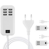 15W/20W/30W 4/6 portos USB hub multi splitter tápadapterrel EU/US/UK dugó USB nagy sebességű Hab USB töltőaljzat