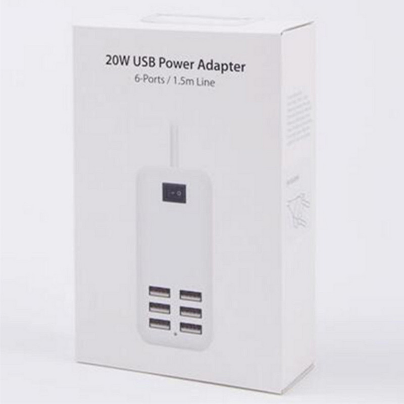 15W/20W/30W 4/6 portos USB hub multi splitter tápadapterrel EU/US/UK dugó USB nagy sebességű Hab USB töltőaljzat