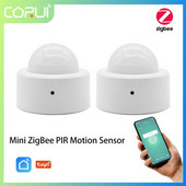 CORUI Tuya Zigbee3.0 Senzor de corp uman inteligent fără fir Mini PIR Senzor de alarmă cu infraroșu de mișcare Aplicație Smart Life Gadgets pentru casă inteligentă