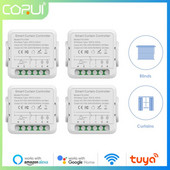 CORUI WiFi Tuya Inteligentný spínač záclon Inteligentné diaľkové ovládanie Časový spínač Roleta Roleta Dvere Inteligentný život Alexa Google Home