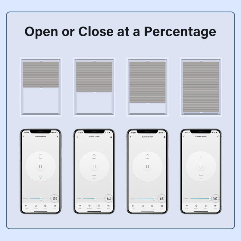 CORUI WiFi Tuya Inteligentný spínač záclon Inteligentné diaľkové ovládanie Časový spínač Roleta Roleta Dvere Inteligentný život Alexa Google Home