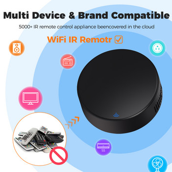 Τηλεχειριστήριο Tuya WiFi Universal Infrared IR RF433 2 in 1 Smart Home Controller TV DVD AUD Voice Λειτουργεί με την Alexa Google