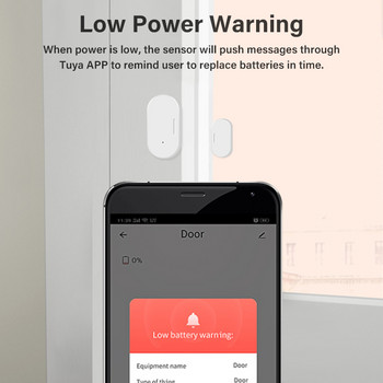CORUI Сензор за врати Zigbee Smart Door Window Sensor Магнитен сензор Безжична връзка Защита на сигурността Smart Home