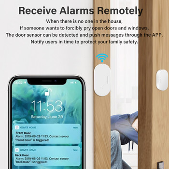 CORUI Сензор за врати Zigbee Smart Door Window Sensor Магнитен сензор Безжична връзка Защита на сигурността Smart Home