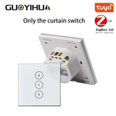 Inteligentný spínač záclon Tuya Zigbee, motor rolety, dotykový spínač záclon, podpora Alexa Google Home