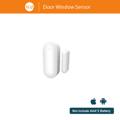 Senzor de fereastră Tuya Smart Wifi/Zigbee Ușă Smart Life Detector deschis/închis Alarma de securitate pentru casă inteligentă funcționează pentru Google Home Alexa