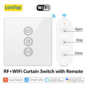 Tuya Smart Life RF WIFI Intelligens függöny Redőny Redőny kapcsoló Google Home Alexa Echo Hangvezérlés Smart Home App Timer