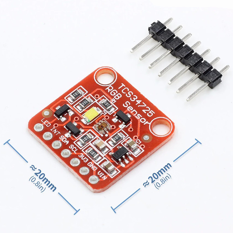 Doprava zdarma 1 ks TCS34725 Modul vývojovej dosky RGB s farebným senzorom