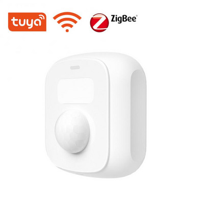 Tuya Wifi Zigbee Mini Human Motion Movement Body PIR Sensor With Light Sensor Scene Switch Function Smart Life Home Security